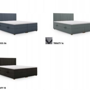 Lozko-do-sypialni-MALDO-160x200-z-PIKOWANYM-zaglowkiem-2x-pojemnik-KOLORY-Rodzaj-lozka-podwojne Pat tapițat MALDO cu ladă de depozitare