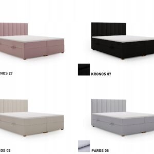 Nowoczesne-lozko-sypialniane-CORTO-160x200-z-zaglowkiem-2x-pojemnik-KOLORY-Kolekcja-CORTO Pat tapițat CORTO continental cu ladă — Colecție Premium