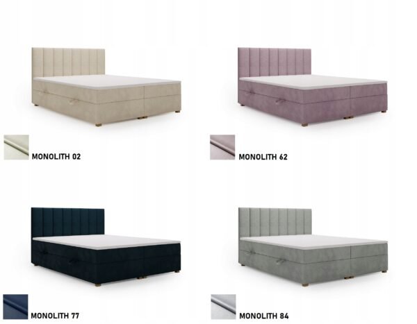 Nowoczesne-lozko-sypialniane-CORTO-160x200-z-zaglowkiem-2x-pojemnik-KOLORY-Powierzchnia-spania-160x200 Pat tapițat CORTO continental cu ladă — Colecție Premium