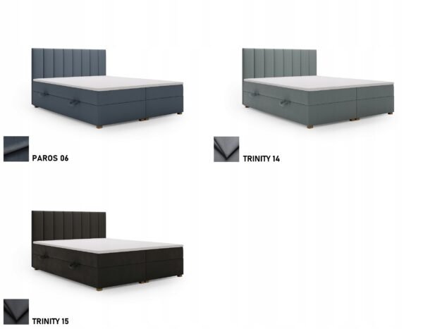 Nowoczesne-lozko-sypialniane-CORTO-160x200-z-zaglowkiem-2x-pojemnik-KOLORY-Rodzaj-lozka-podwojne Pat tapițat CORTO continental cu ladă — Colecție Premium