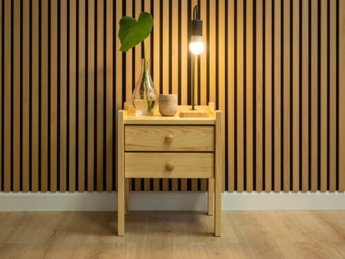 Noptieră din Lemn Masiv Kaja