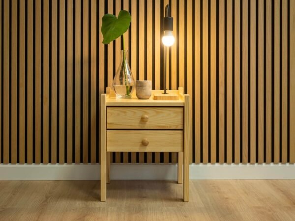 idasosna Noptieră din Lemn Masiv Kaja