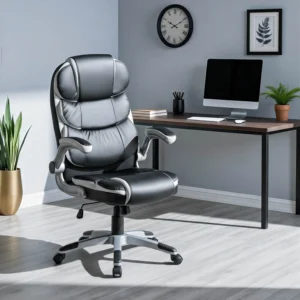 product-1381-0-1 Fotoliu pivotant LIVERPOOL Piele ecologică neagră — MOBILA