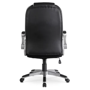 product-1381-5 Fotoliu pivotant LIVERPOOL Piele ecologică neagră — MOBILA