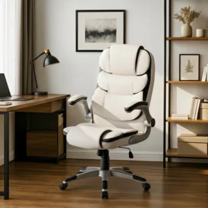 product-1391-0-1 Fotoliu pivotant LIVERPOOL Eco-piele alb — MOBILA