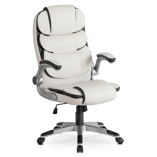 product-1391-0 Fotoliu pivotant LIVERPOOL Eco-piele alb — MOBILA