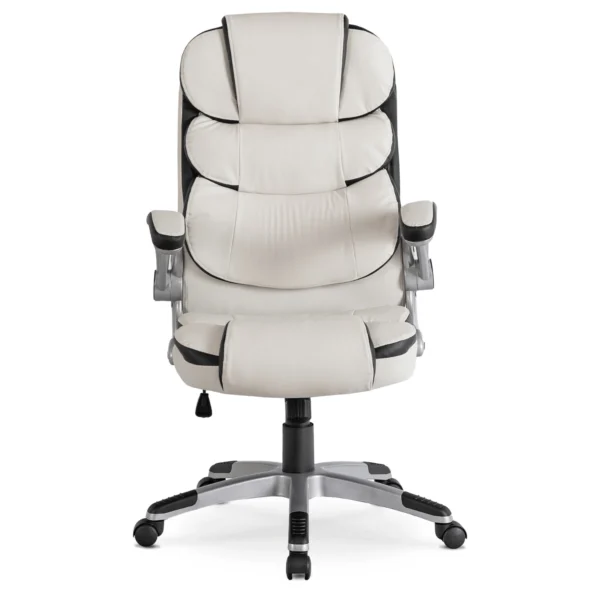 product-1391-1 Fotoliu pivotant LIVERPOOL Eco-piele alb — MOBILA