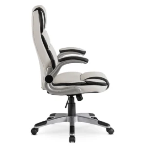product-1391-2 Fotoliu pivotant LIVERPOOL Eco-piele alb — MOBILA