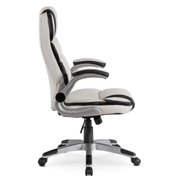 product-1391-2 Fotoliu pivotant LIVERPOOL Eco-piele alb — MOBILA