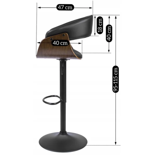 product-1402-10 Hocker rotativ NEVADA Eco-piele — MOBILA