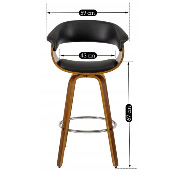 product-1415-5 Swivel Hocker JERSEY Eco-piele — MOBILA