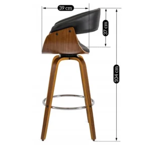 product-1415-6 Swivel Hocker JERSEY Eco-piele — MOBILA