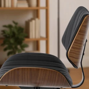 product-1436-1 TEKSAS Fotoliu pivotant negru piele ecologică — MOBILA