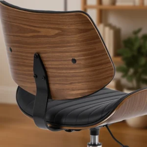 product-1436-2 TEKSAS Fotoliu pivotant negru piele ecologică — MOBILA