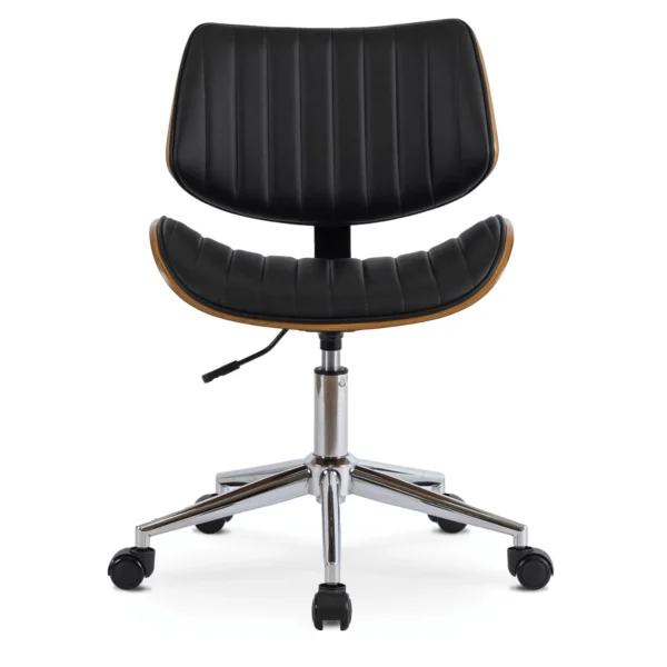 product-1436-3 TEKSAS Fotoliu pivotant negru piele ecologică — MOBILA