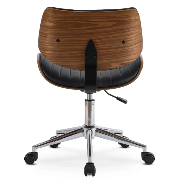 product-1436-6 TEKSAS Fotoliu pivotant negru piele ecologică — MOBILA