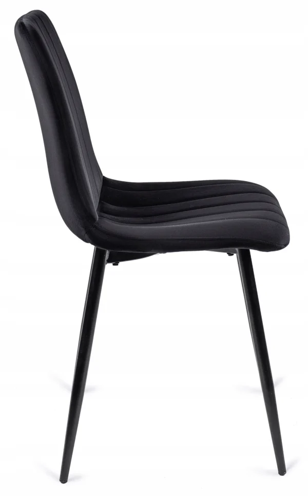 Scaun IBIS Velur negru — MOBILA