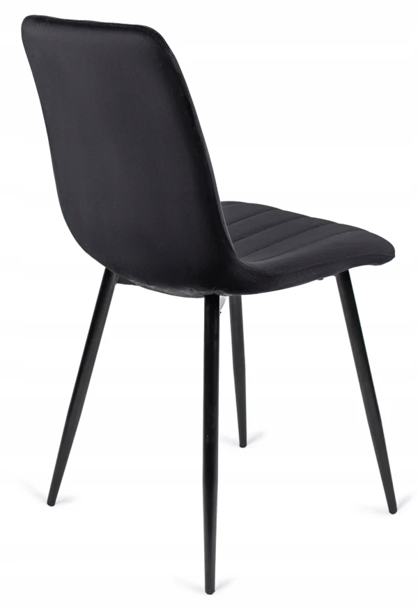 Scaun IBIS Velur negru — MOBILA