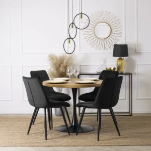 product-1495-1 Scaun RIO Velur negru — MOBILA