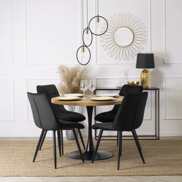 product-1495-1 Scaun RIO Velur negru — MOBILA