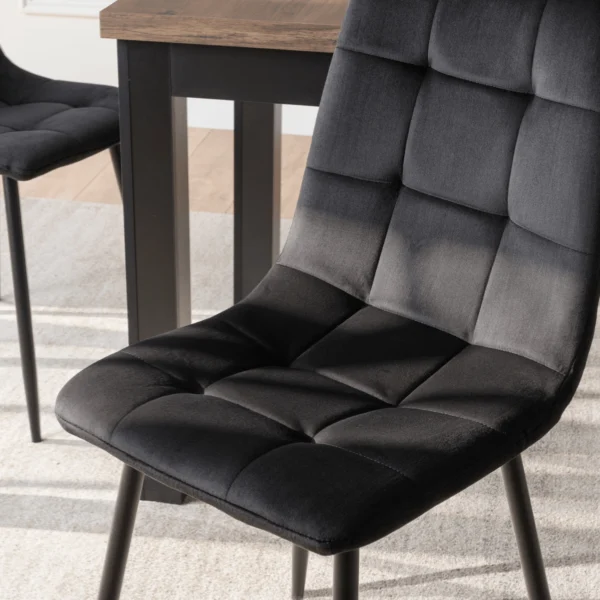 Scaun PERU negru velur