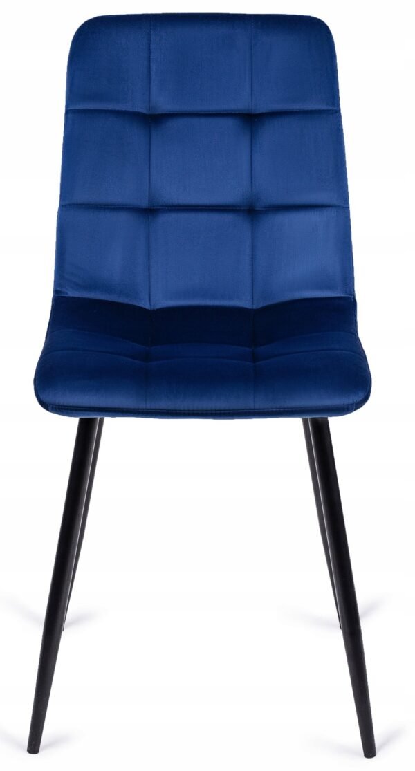 Scaun PERU din velur albastru închis
