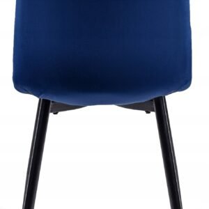 Scaun PERU din velur albastru închis