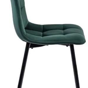 Scaun PERU din catifea verde