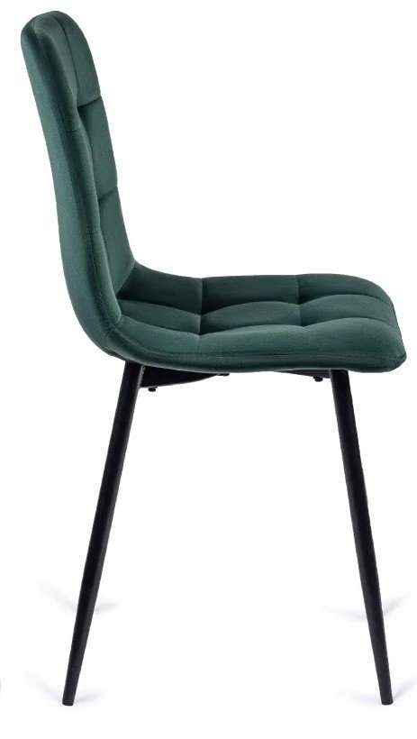 Scaun PERU din catifea verde