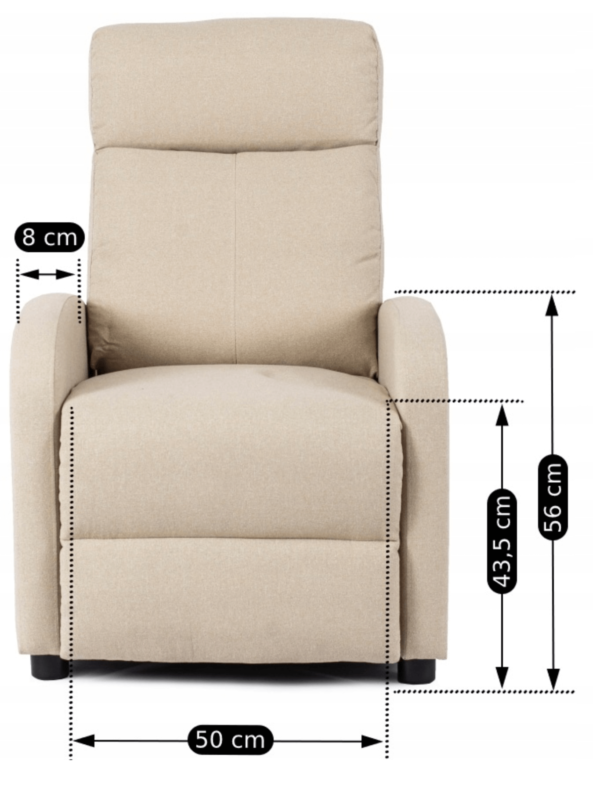 Fotoliu reclinabil DANNY Bej