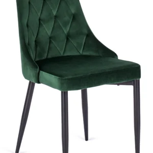 Scaun din velur verde CORK
