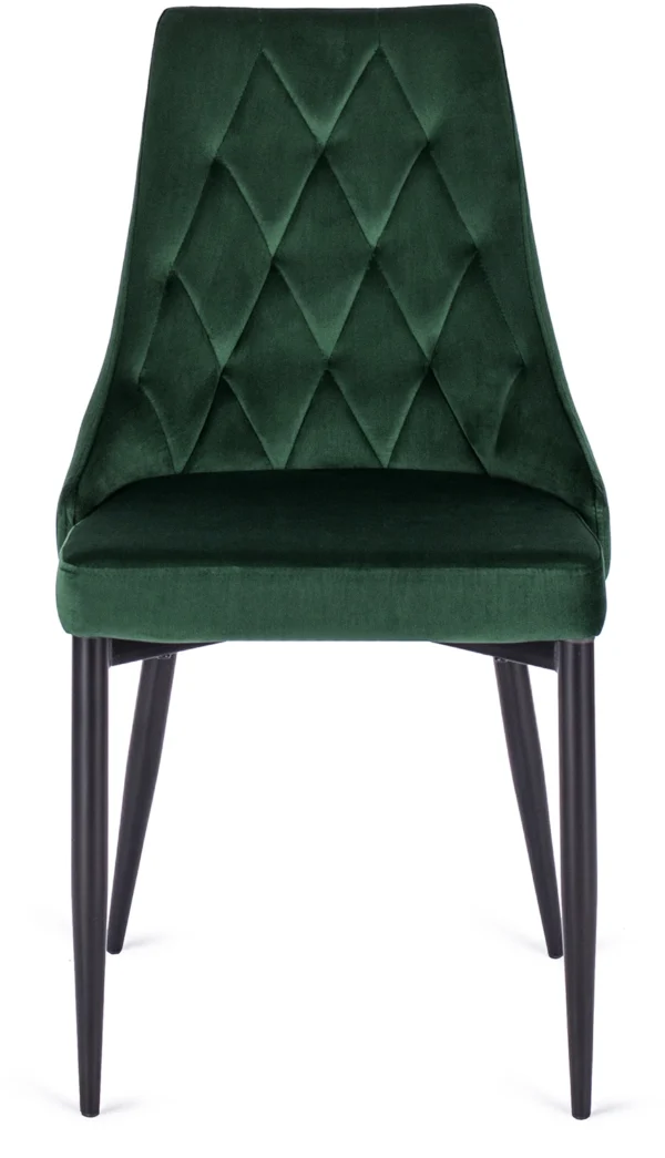 Scaun din velur verde CORK