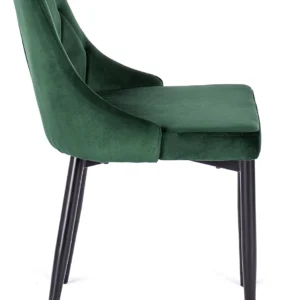 Scaun din velur verde CORK