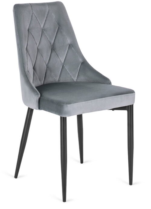 Scaun din velur gri CORK