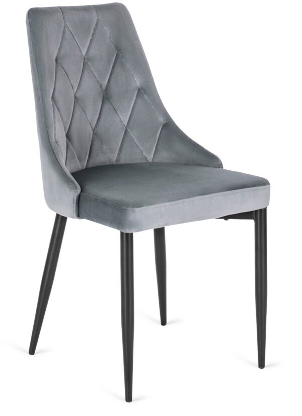 Scaun din velur gri CORK