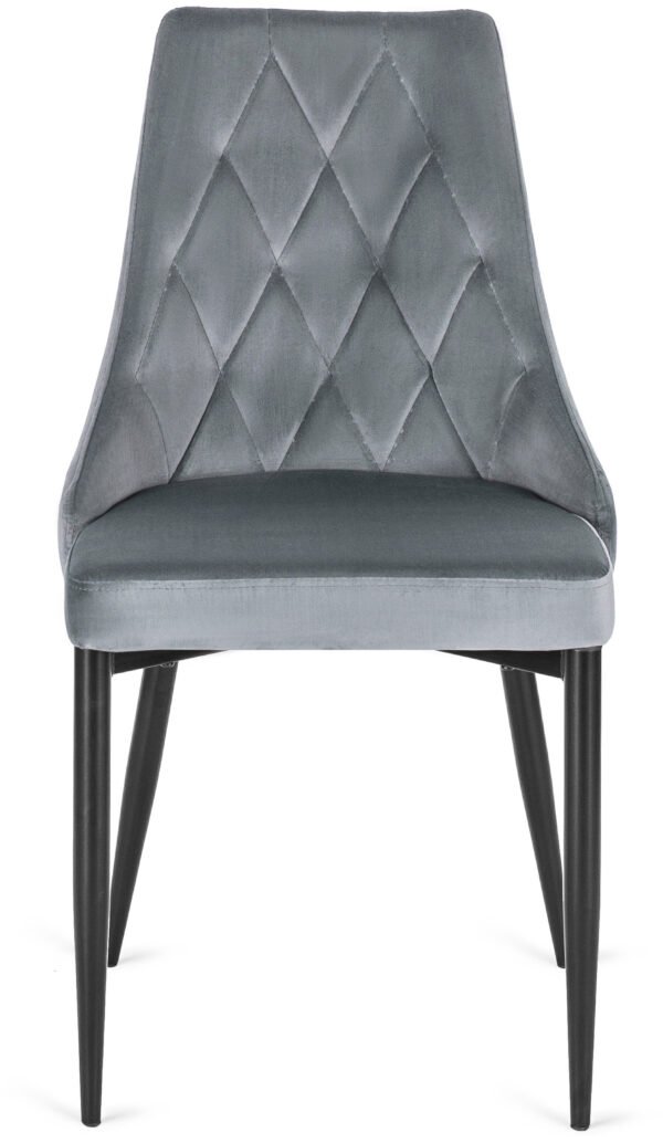 Scaun din velur gri CORK