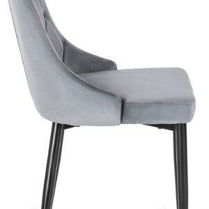Scaun din velur gri CORK