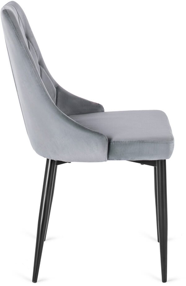 Scaun din velur gri CORK