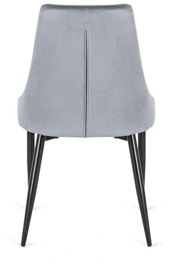 Scaun din velur gri CORK