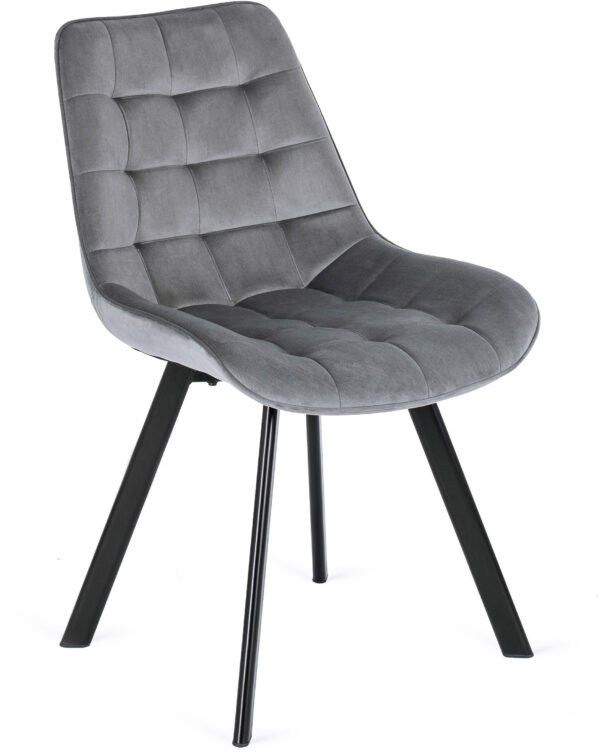 Scaun RICK din velur gri