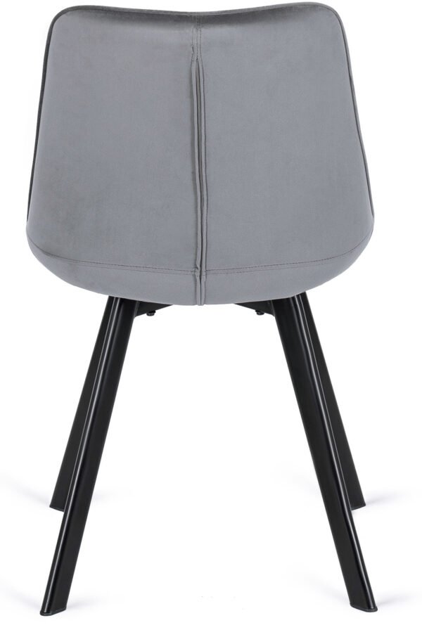 Scaun RICK din velur gri