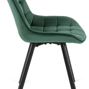 Scaun RICK în velur verde — MOBILA