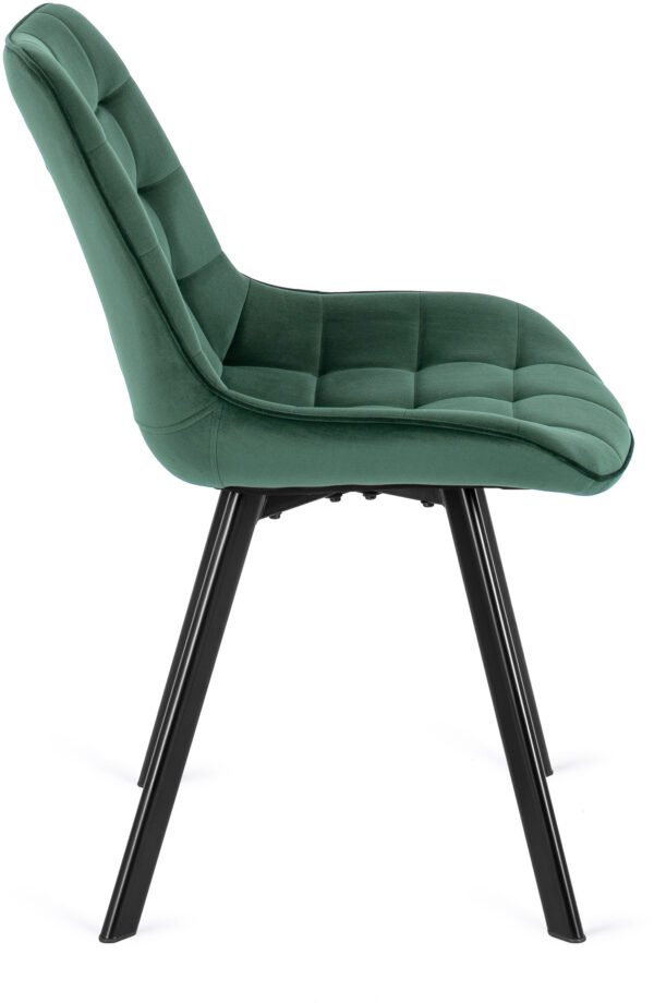 Scaun RICK în velur verde — MOBILA
