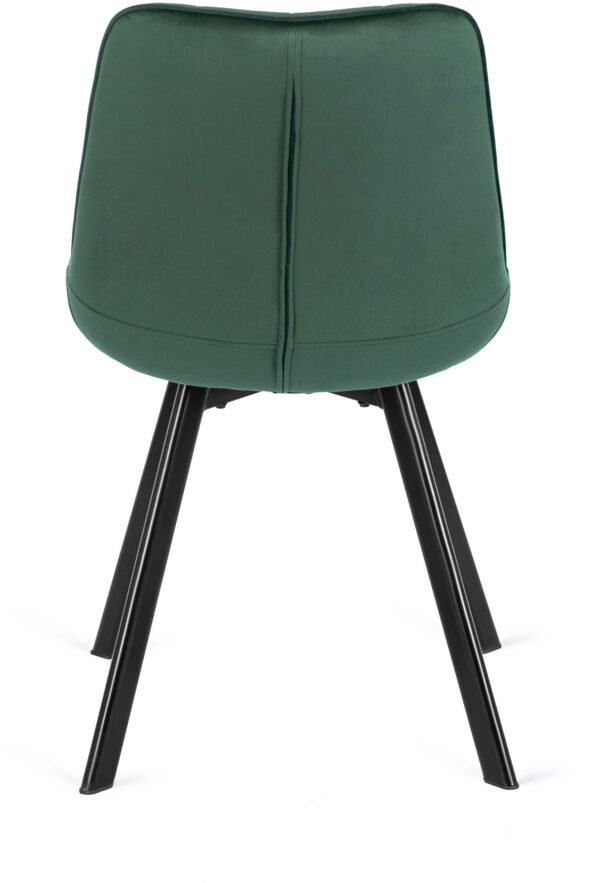 Scaun RICK în velur verde — MOBILA