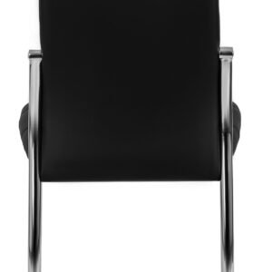 Scaun MOLLY din piele ecologică neagră