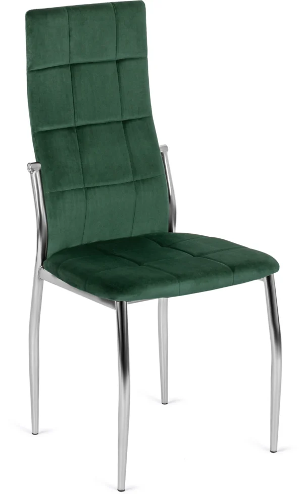 Scaun MOLLY din catifea verde — MOBILA