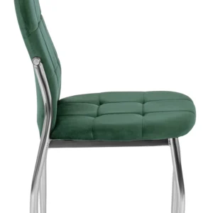 Scaun MOLLY din catifea verde — MOBILA