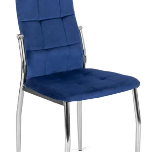 Scaun MOLLY din velur albastru marin