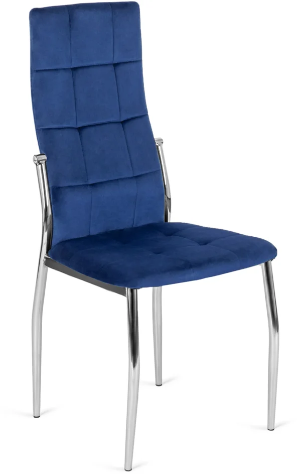 Scaun MOLLY din velur albastru marin