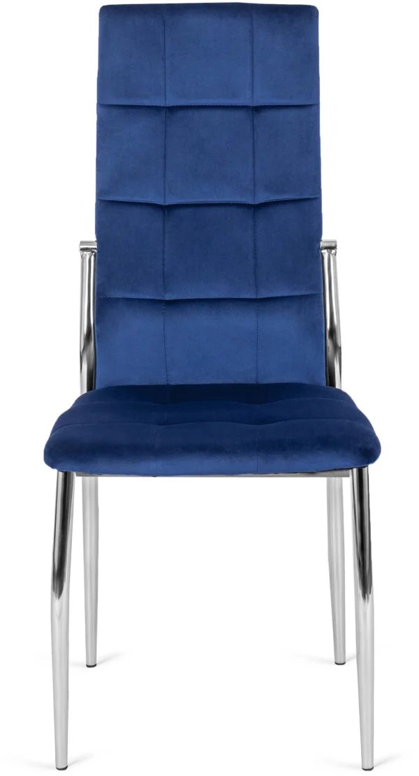 Scaun MOLLY din velur albastru marin